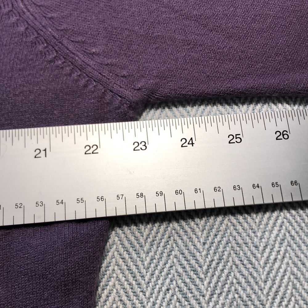 Vintage Kathie Lee Lavender Sz L Pit to Pit 22 3/4” Cardigan Sweater Acylic Soft - Picture 7 of 15